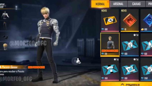 Bocoran Skin Free Fire X One Punch Man Bisa Jadi Saitama SPIN