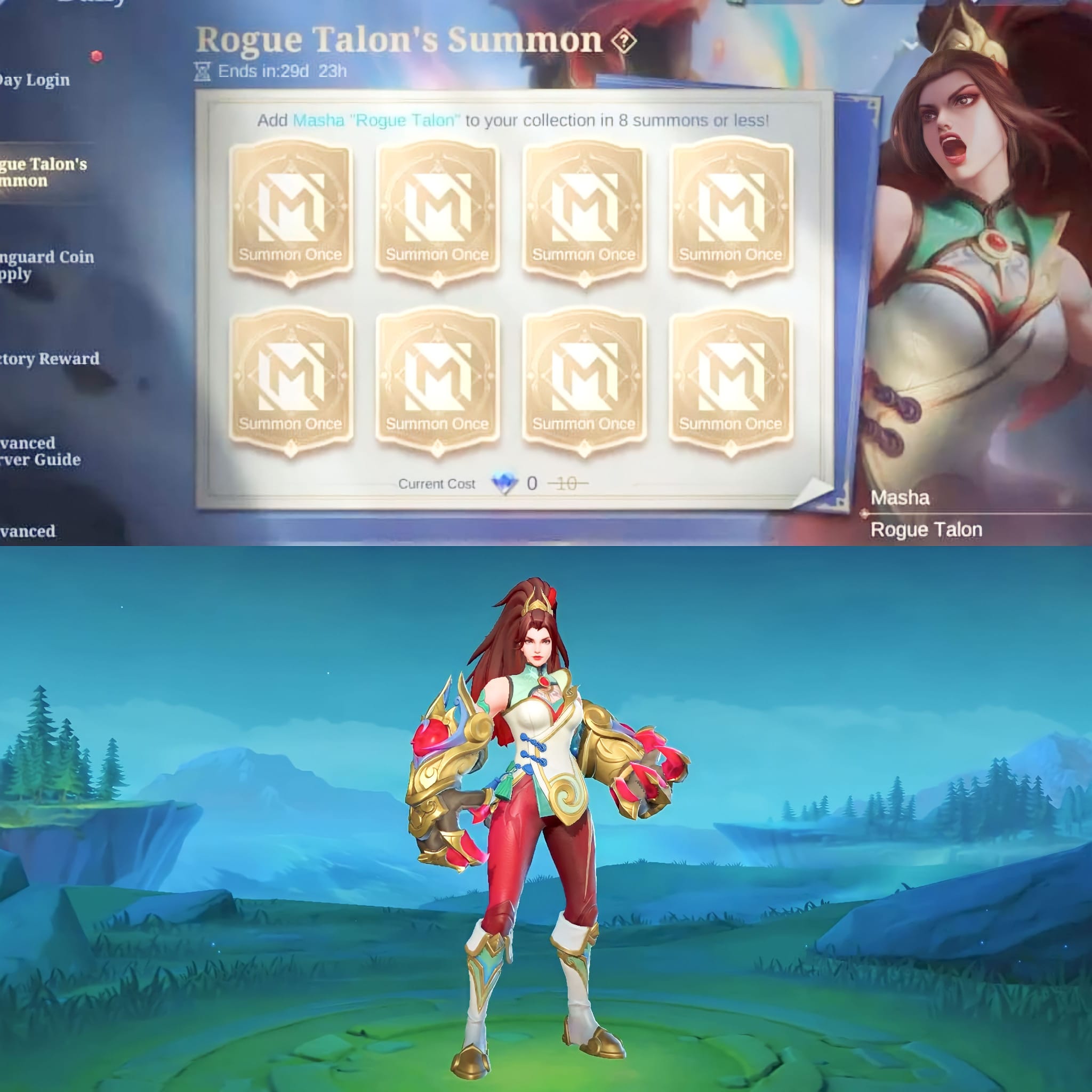 Total Diamond Yang Dibutuhkan Untuk Dapat Skin Masha Rogue Talon