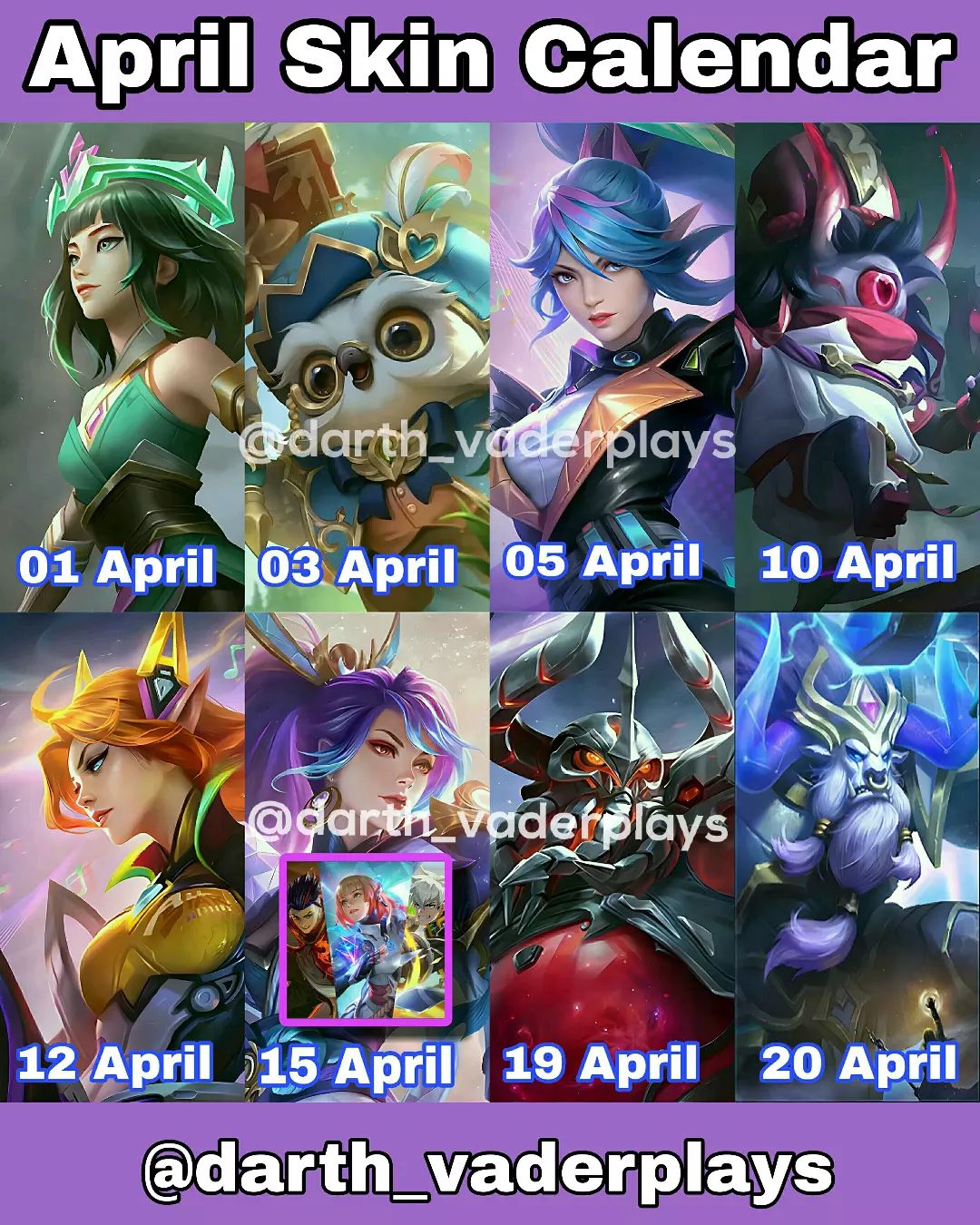 Jadwal Rilis Skin Baru Mobile Legends Bulan April Spin