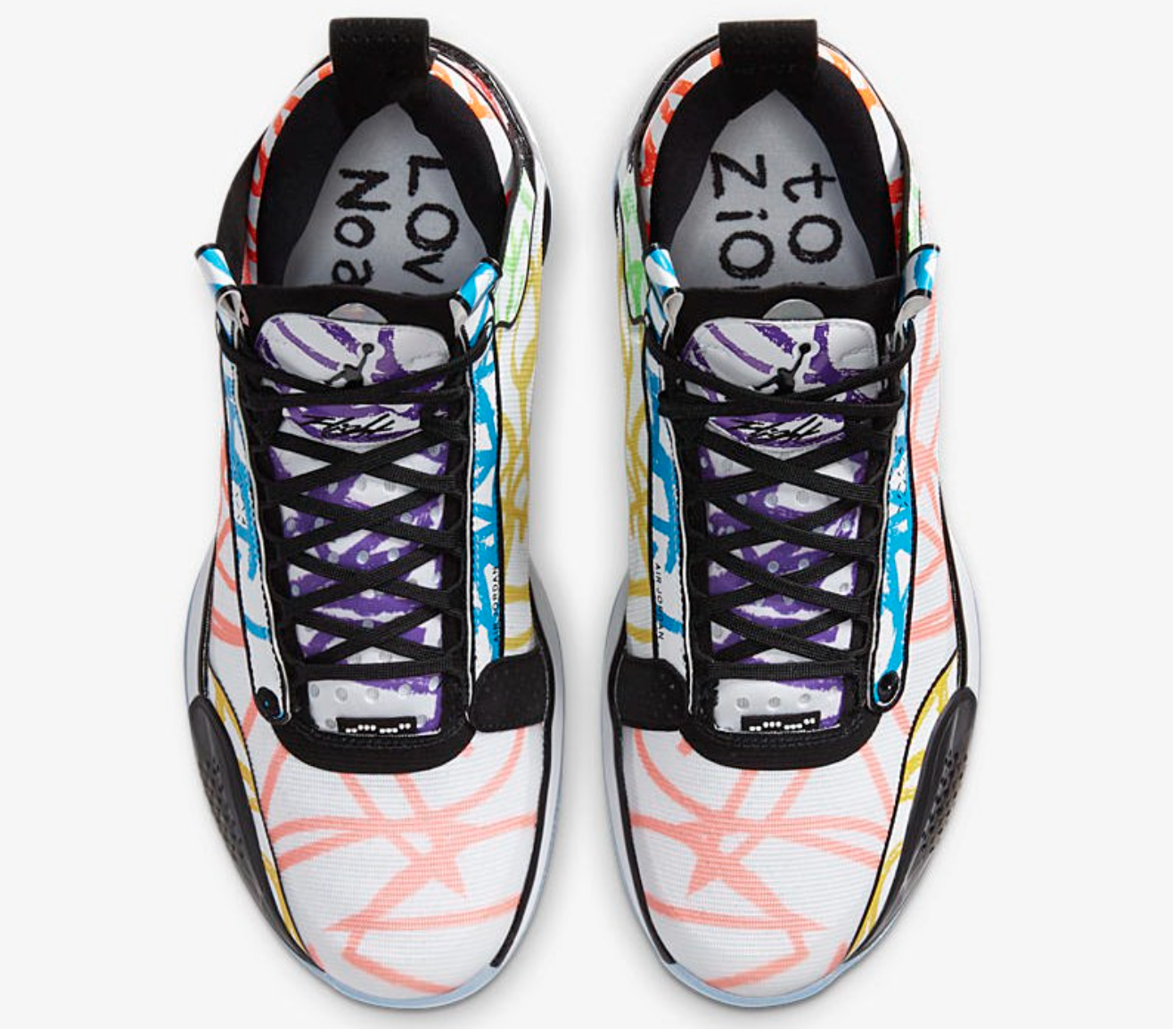 Download Air Jordan 34 "Coloring Book" Zion Williamson PE Baru ...