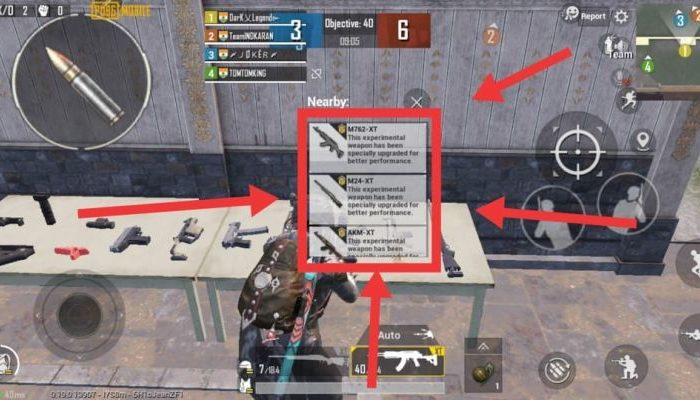 PUBG Mobile XT Weapons