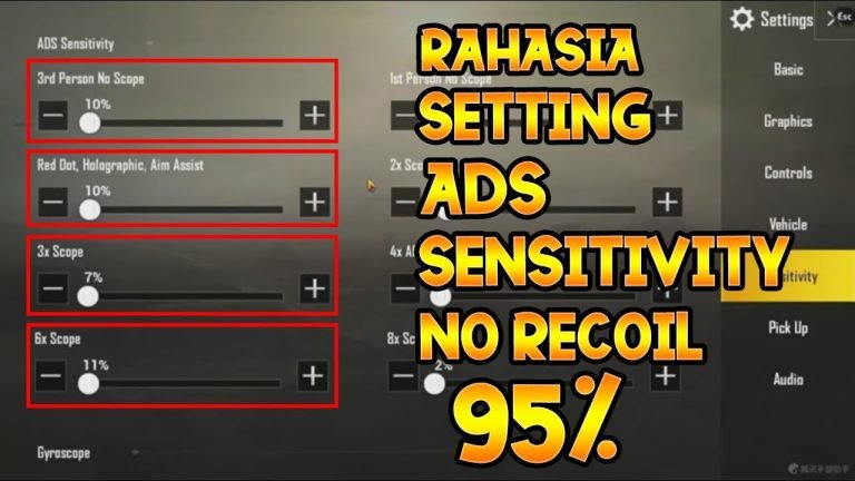 Setting Terbaik untuk PUBG Mobile Tanpa Recoil untuk Pemula 2020!