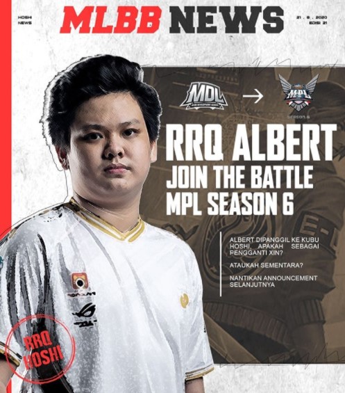 RRQ Albert MPL ID Season 6