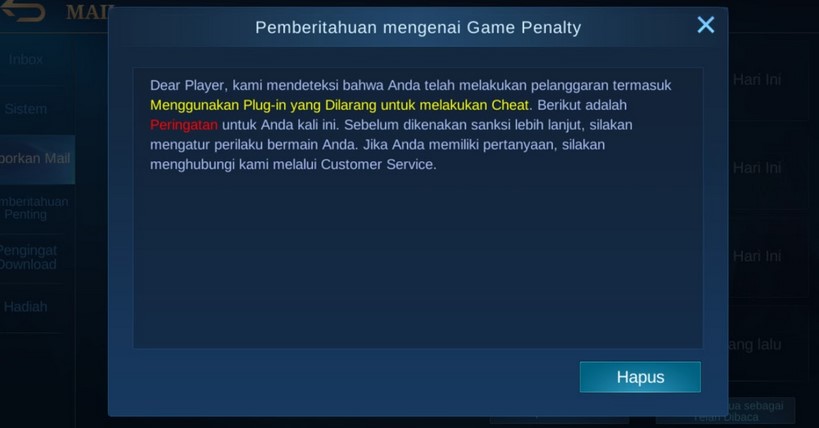 banned akun mobile legends