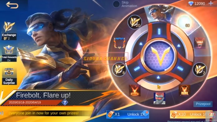 Catat Tanggalnya Event Firebolt Flare Up Akan Berikan Skin Mobile Legends Ml Bruno Hero Gratis Spin