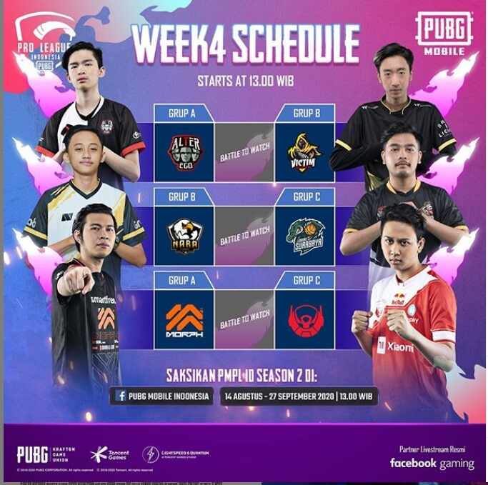 Jadwal PMPL ID Season 2 Week 4, Morph Akan Kejar Ion!