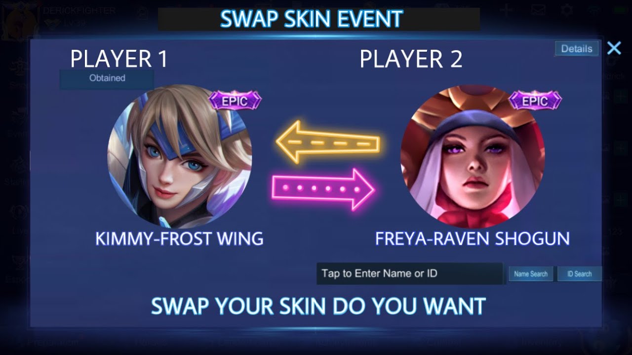 swap skin mobile legends