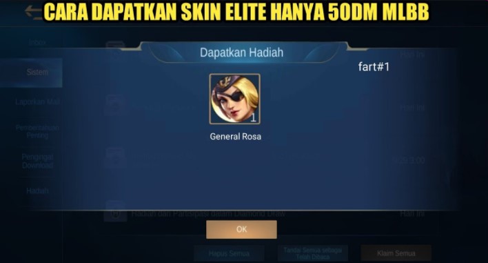 Event Skin Lesley Mobile Legends