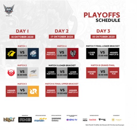 MPL ID Season 6 Playoffs Schedule