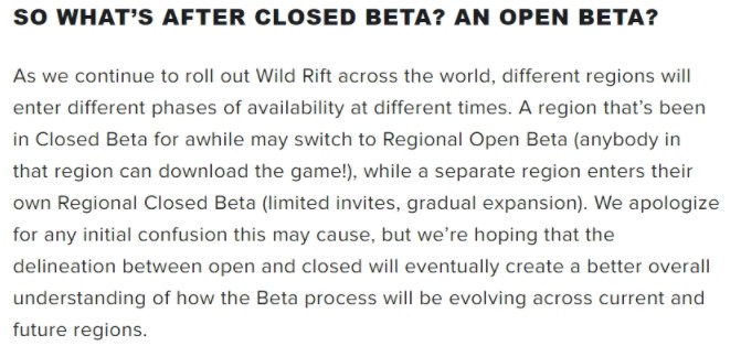 Open Beta LoL Wild Rift