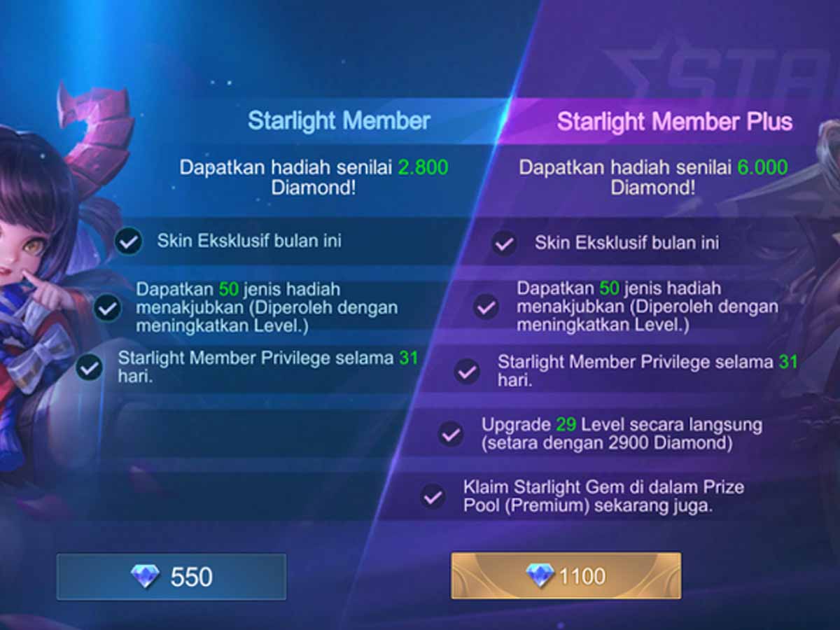 Keuntungan Menjadi Starlight Member Mobile Legends Spin