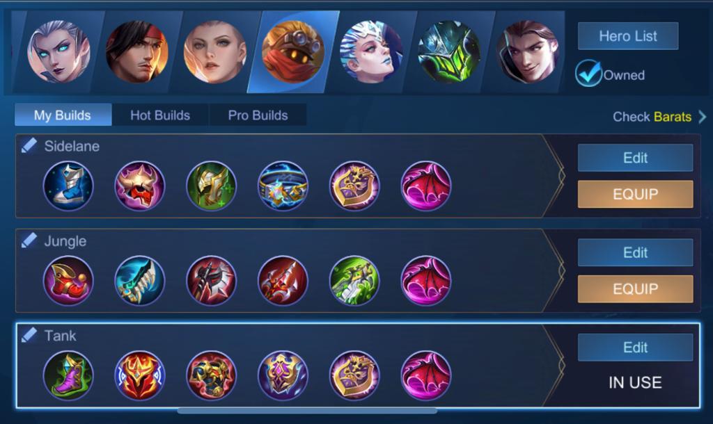 The Sickest And Strongest Build Barats In Mobile Legends Game Zone