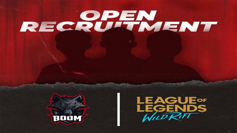 Open Recruitment Boom Esports LoL Wild Rift