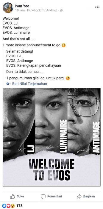 pemain baru evos legends