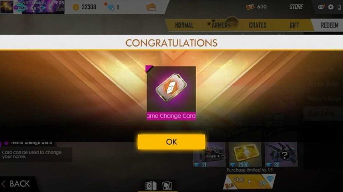 Ini Cara Mudah Dapat Change Name Card Free Fire FF SPIN