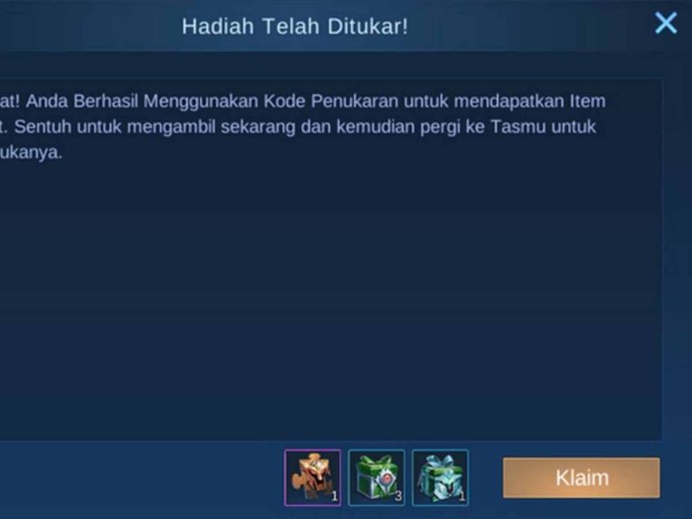 kode redeem ml 9 november