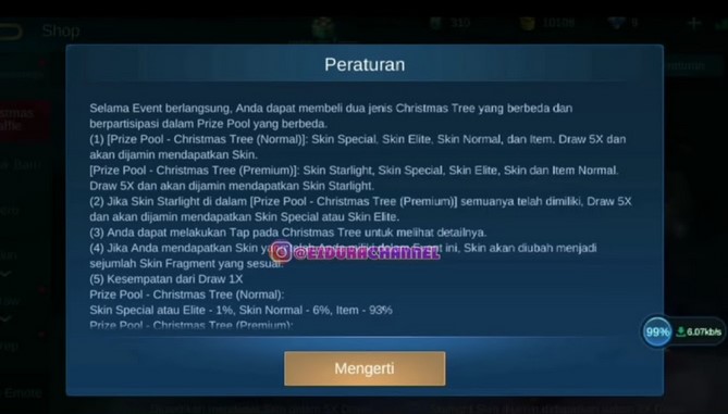 Christmas Raffle Mobile Legends 2020