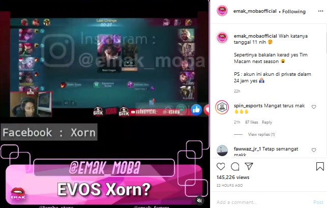 evos legends xorn