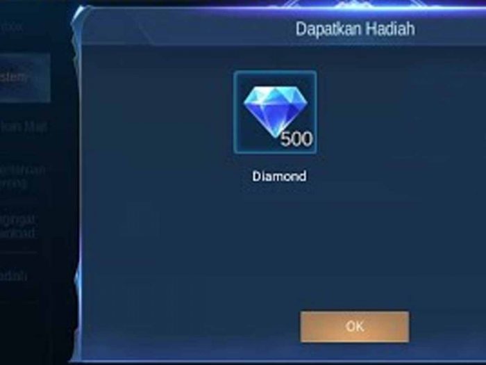 How to get 500 Diamond Mobile Legends (ML) for free with Indonesian