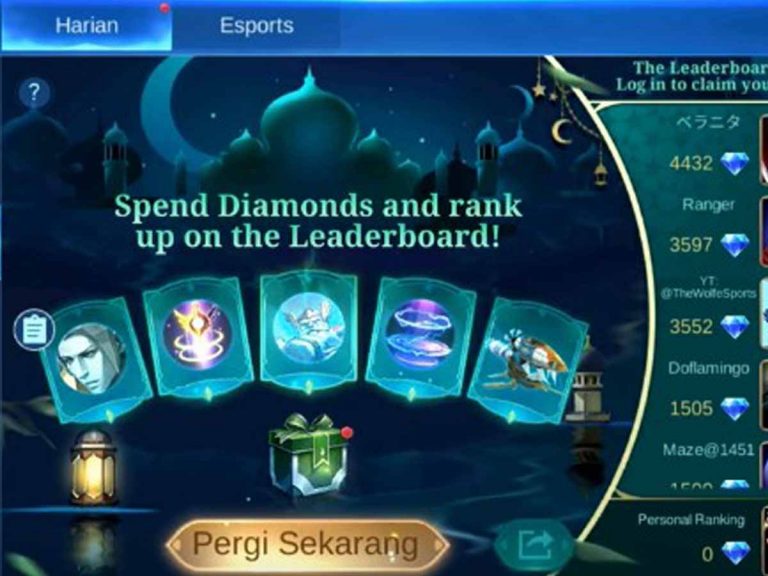 diamond skin battle point gratis ml