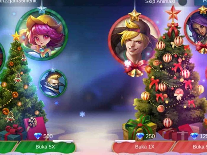 draw gratis Christmas Raffle mobile legends