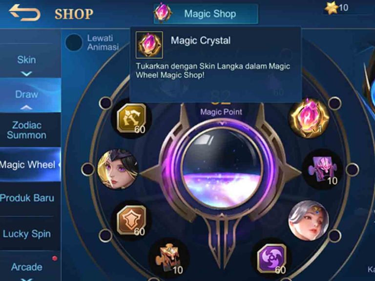 magic point skin mobile legends