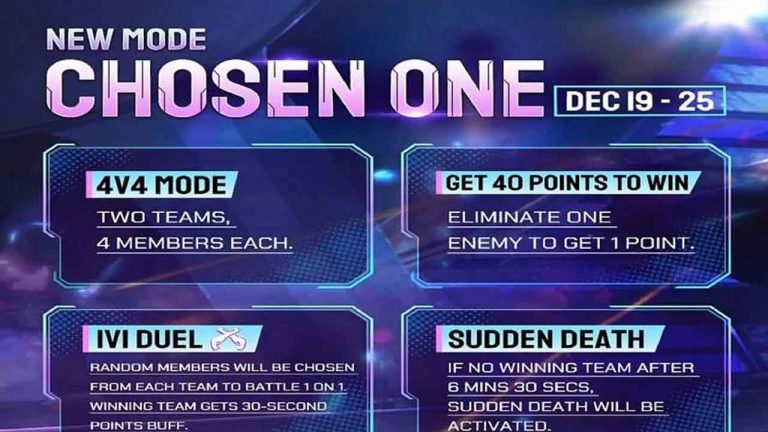 Mode Chosen One Free Fire FF