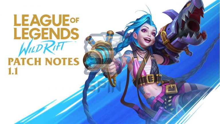 Patch Notes update 1.1 LoL wild Rift