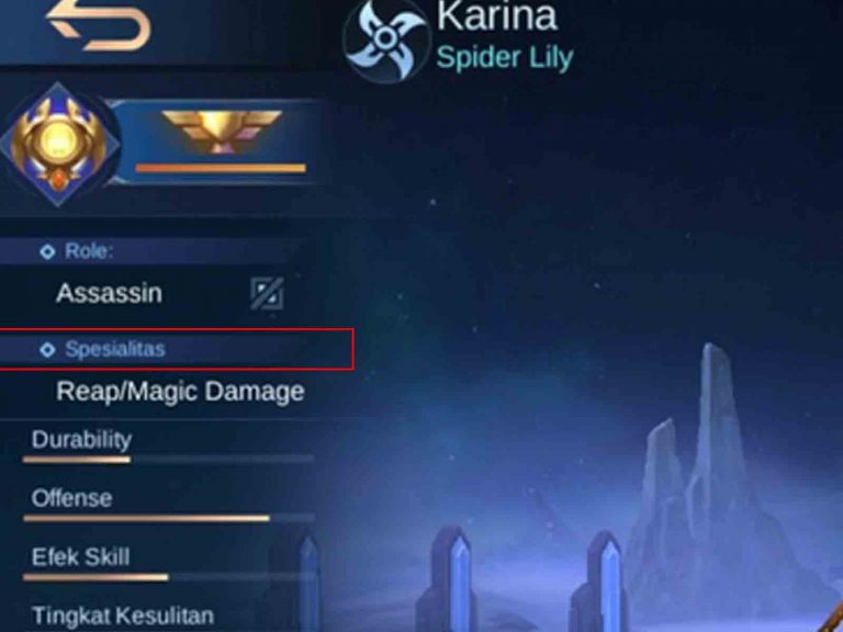 arti Spesialitas hero mobile legends ml