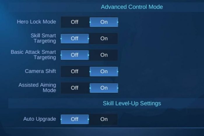 settingan hero lock mobile legends ml