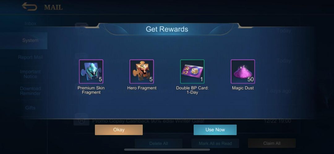 Kode Redeem Mobile Legends (ML) Terbaru 24 Desember 2020!