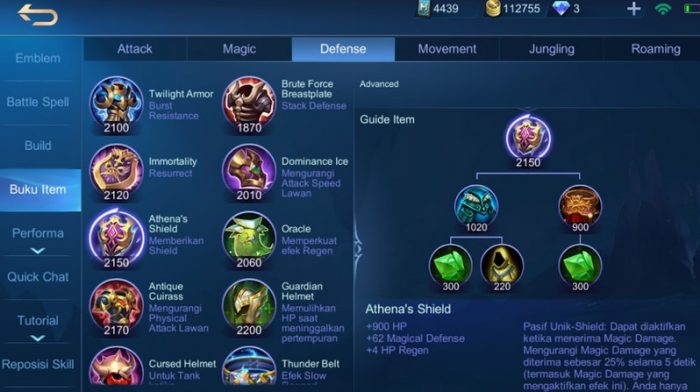 item mage mobile legends