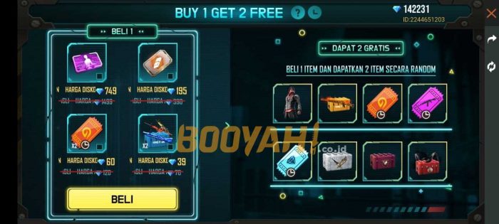 Event Buy 1 Get 2 FF