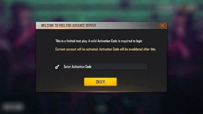 kode aktivasi ff advance server Januari 2021