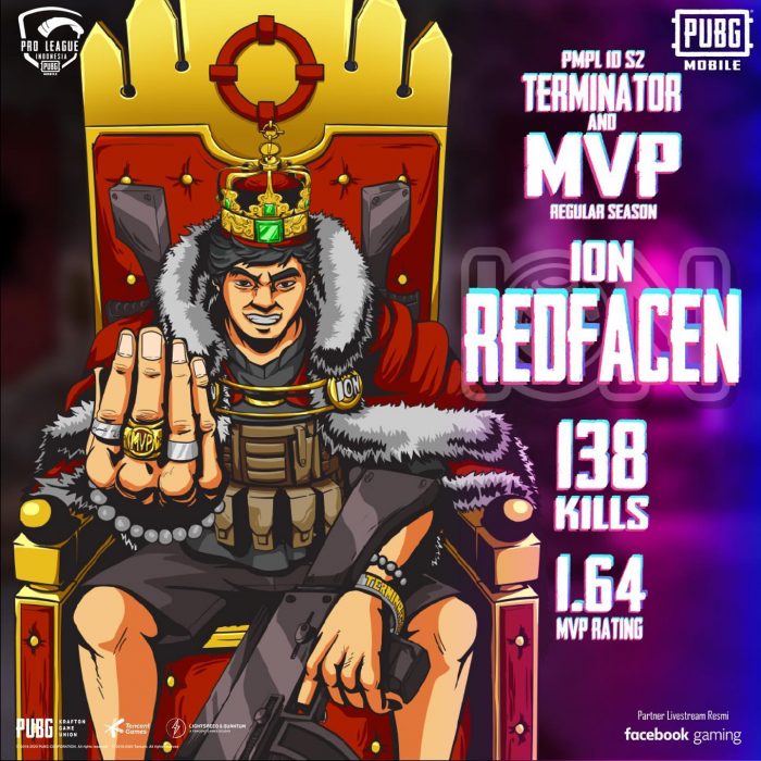 RedFace PMPL S2 mvp dan terminator dari ion esports