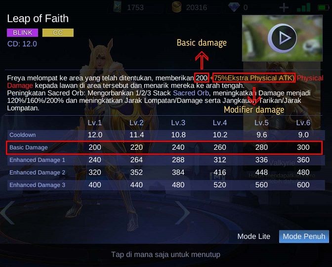 Arti damage mobile legends