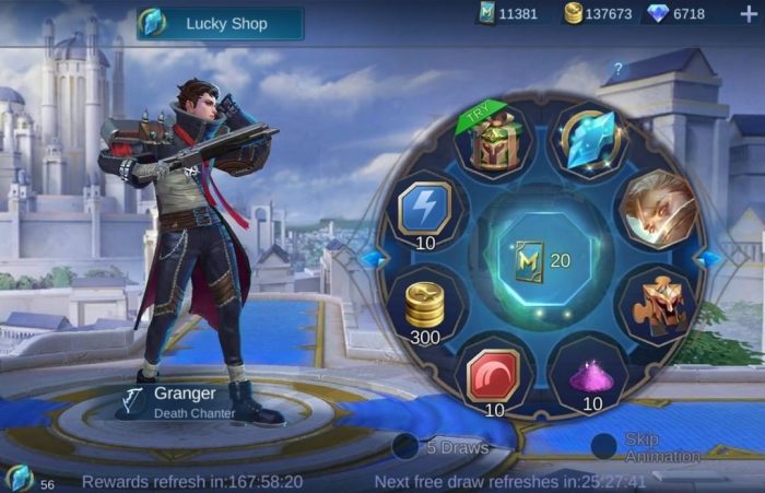 Lucky spin granger