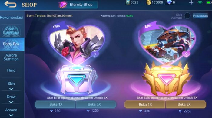 Skin gratis mobile legends