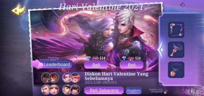 Valentine mobile legends