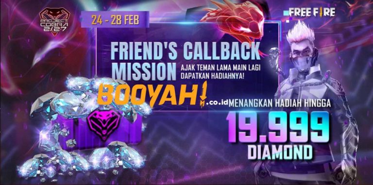 Dapatkan 19.999 Diamond Free Fire Melalui Event Ini!