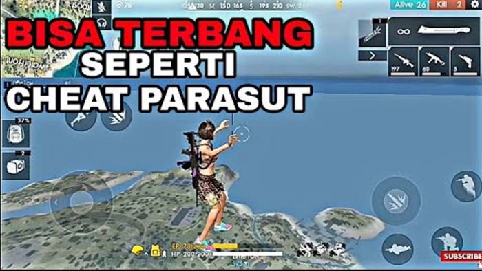 Free Fire Cheat Terbang Fly Hack