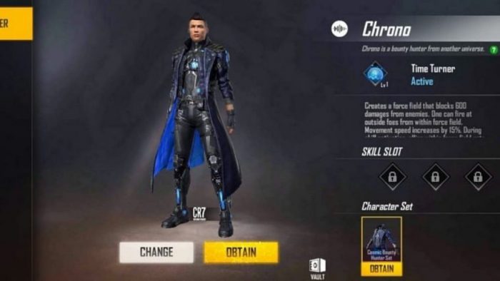 Free Fire announces Chrono Nerf