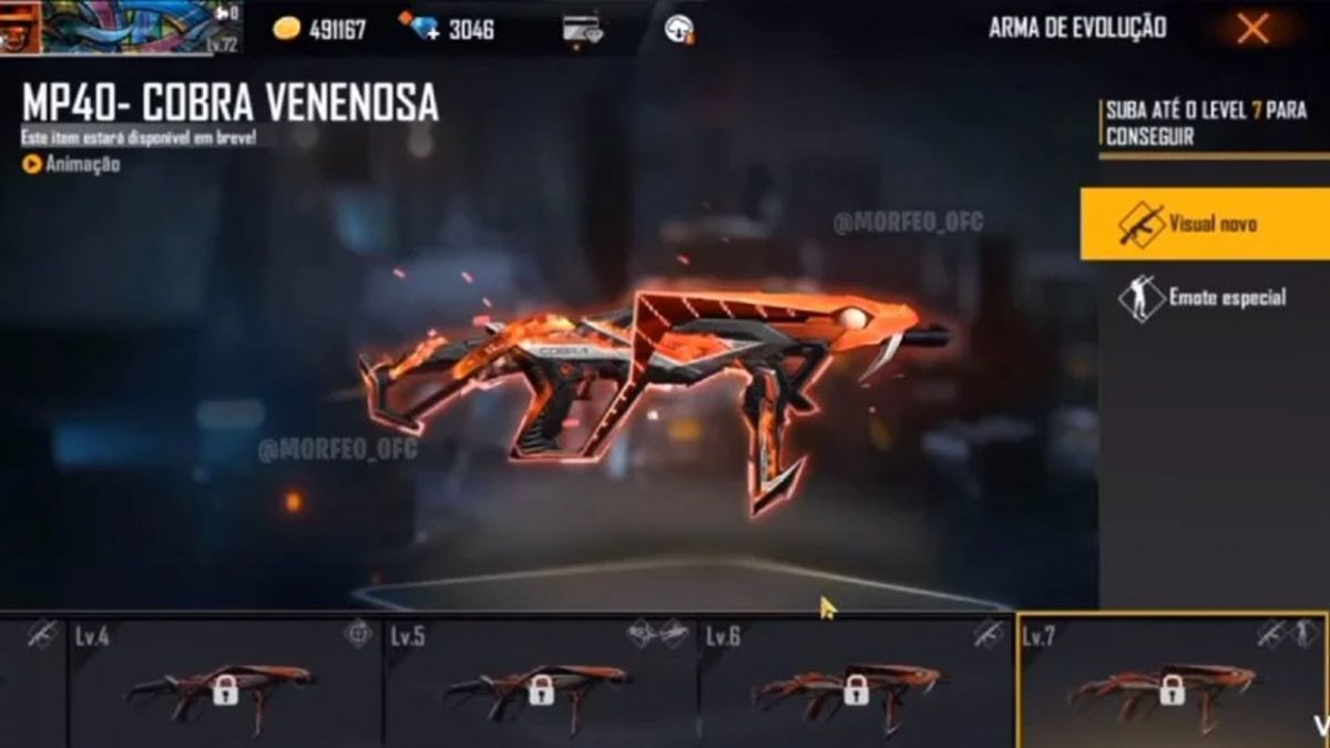 Inilah Tampilan Skin Evo Gun MP40 Predator Cobra FF! | SPIN Esports