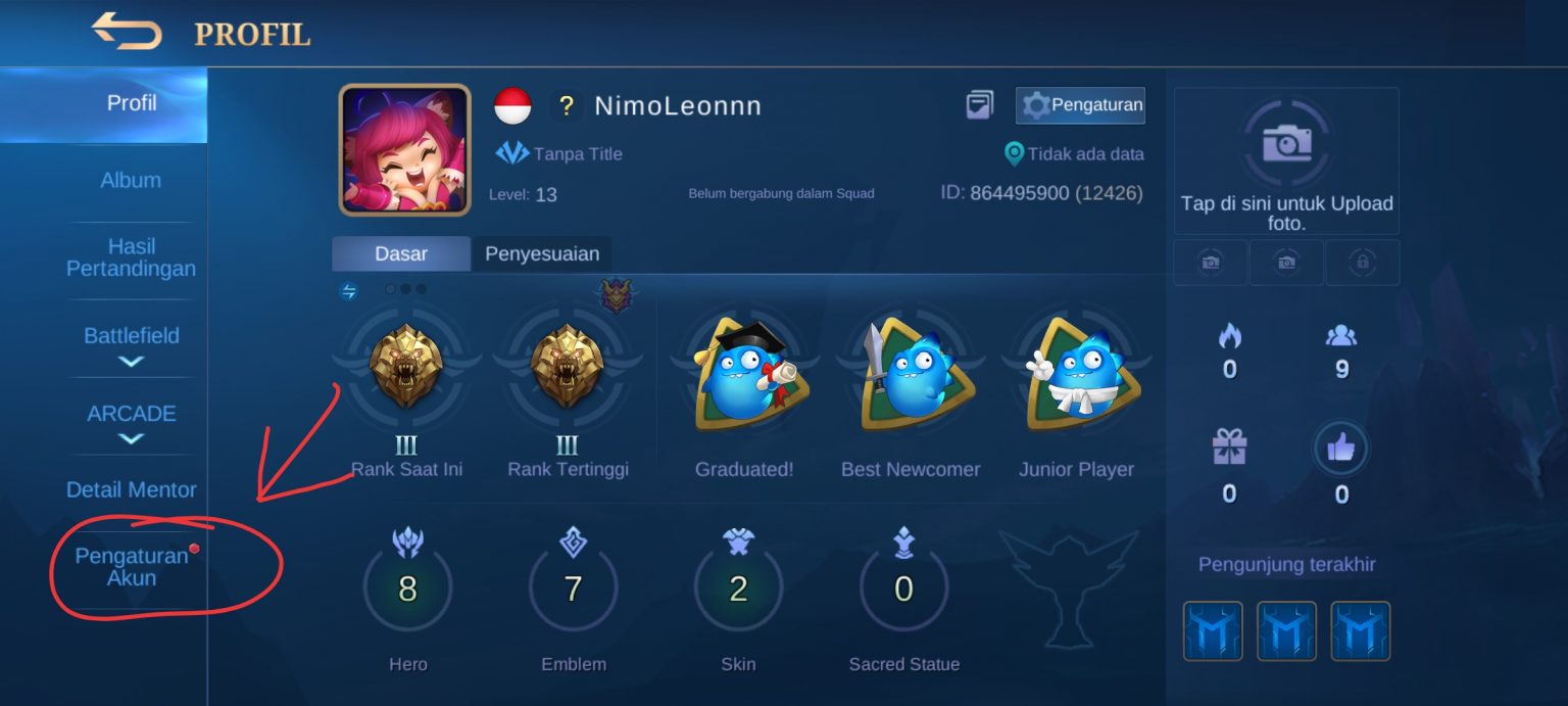 Cara Log Out dan Ganti Akun Mobile Legend 2021 | SPIN Esports