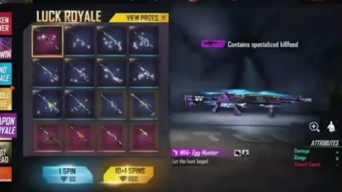 M14 ParaFAL Egg Hunter Weapon Royale FF