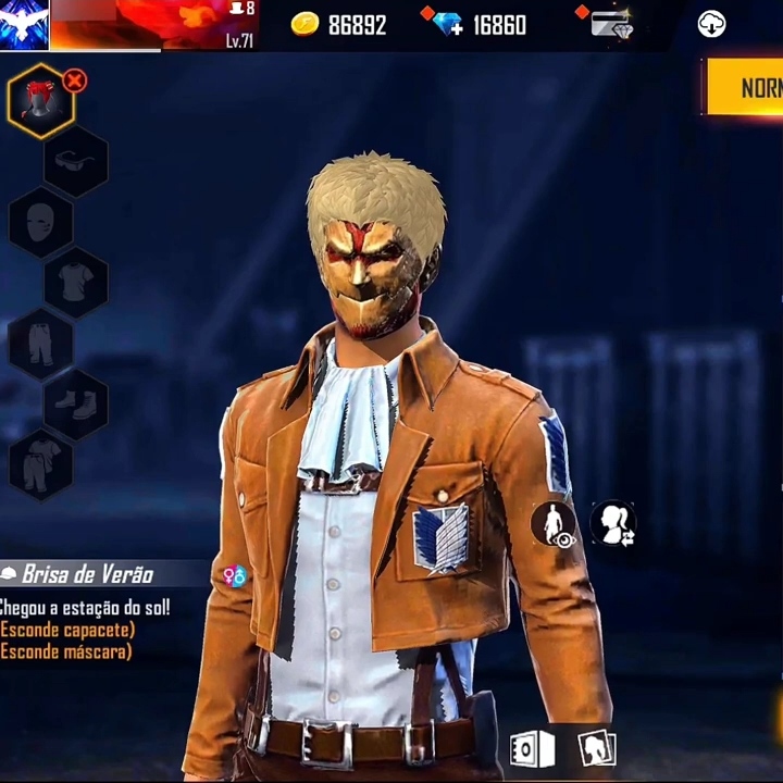 Inilah Bocoran Skin Head Free Fire x Attack on Titan ...