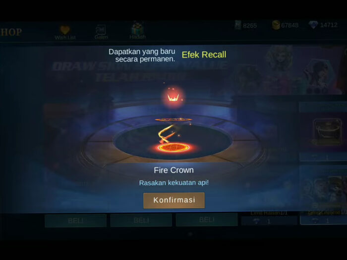 Recall epic mobile legends