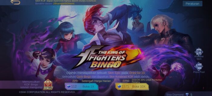 pola kof mobile legends