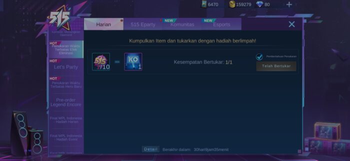 Event baru mobile legends