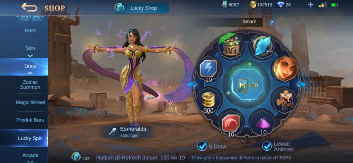 Lucky spin esmeralda